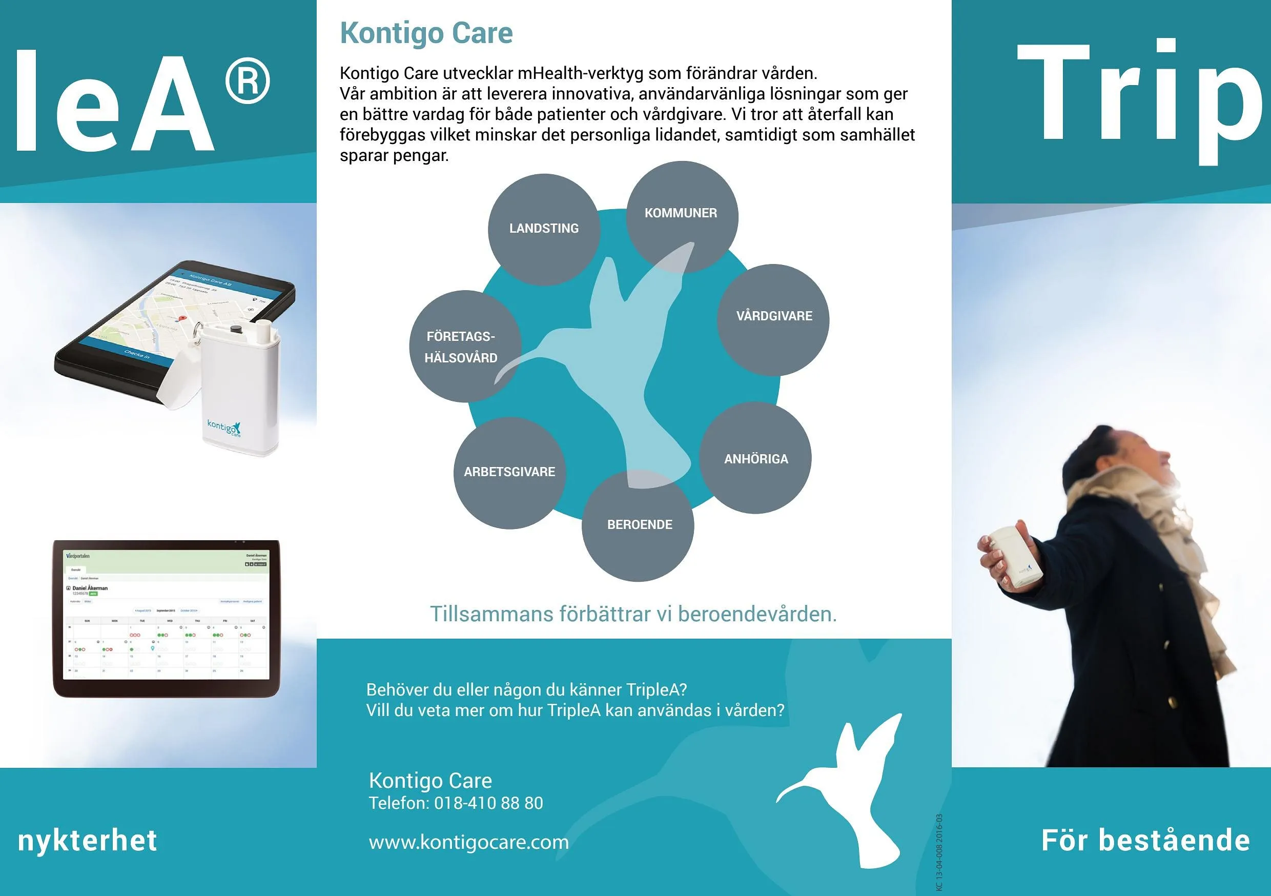 Tri-fold brochure, outside